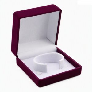 Bangles Single Velvet Flat - Burgundy