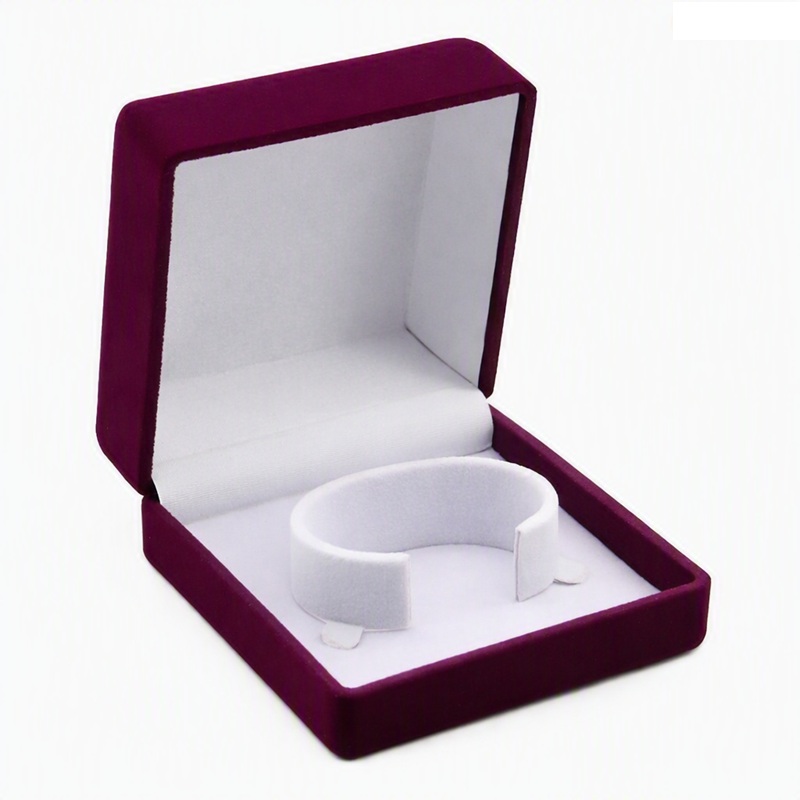 Bangles Single Velvet Flat - Burgundy