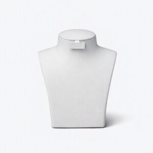 Bust Wide Chest Form Neck Earrings White - Small