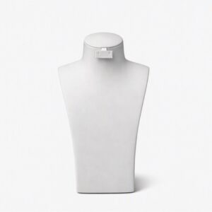 Bust Wide Chest Form Neck Earrings White - Medium