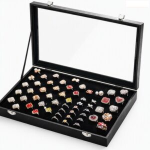Rings Storage Box - Black